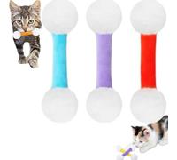 Générique Giant q Tip Cat Toy, Q Tip Cat Toy, Interactive Kitty Kick Sticks, for Indoor Cats Sturdy Teething Chew (Three colors3)