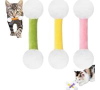 Générique Giant q Tip Cat Toy, Q Tip Cat Toy, Interactive Kitty Kick Sticks, for Indoor Cats Sturdy Teething Chew (Three colors2)