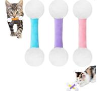 Générique Giant q Tip Cat Toy, Q Tip Cat Toy, Interactive Kitty Kick Sticks, for Indoor Cats Sturdy Teething Chew (Three colors4)