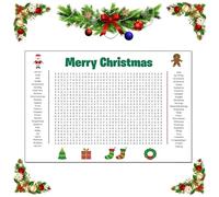 Générique Giant Word Search Poster,Decoration Art 36x24 Inch | Wall Games Thanksgiving | For Kids Adults Seniors Home Office Bathroom School Christmas Halloween