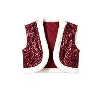 Générique Gilet à sequins multicolores, châle, costume de fête, Halloween, cape courte bordée de velours