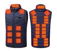 Générique Gilet Chauffant pour Homme Femme, Veste Chauffante sans Manche Électrique, Blouson de Chasse Thermique Électriques Hiver, Veste Vêtements Chauffé pour Ski Moto Chasse Randonnée la pêche