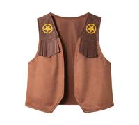 Générique Gilet de cow-boy western pour garçons costume de jeu à franges pour rôle play déguisement Halloween et fêtes