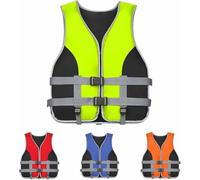Générique Gilet de Sauvetage Adultes et Enfants, Gilet d'Aide à la Flottabilité Réglable, Gilet de Flottaison Universel avec Bandes Réfléchissantes et Sifflet, Gilet de Sécurité pour Sup,Jaune,M