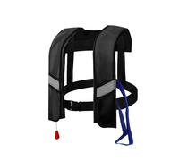 Générique Gilet de Sauvetage Gonflable Automatique: 150N Veste Flottante Légère avec Sifflet pour Kayak Bateau Natation Adultes Enfants Jusqu’à 150kg(BB)