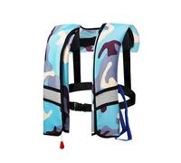 Générique Gilet de Sauvetage Gonflable Automatique: 150N Veste Flottante Légère avec Sifflet pour Kayak Bateau Natation Adultes Enfants Jusqu’à 150kg(BB)