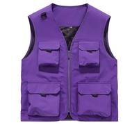 Générique Gilet De Sécurité Haute Visibilité Gilet De Pêche avec Multi-Poches pour Homme Léger Respirant À Séchage Rapide Veste Camping Pêche Randonnée en Plein Air Travail Cargo Photographie