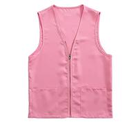 Générique Gilet De Travail Mixte Sans Manches Veste Employé Supermarché Association Équipe Avec Poches Coupe Pratique Pour Activité Accueil Logistique Et Événement S-3XL