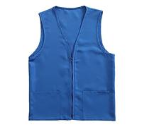 Générique Gilet De Travail Mixte Sans Manches Veste Employé Supermarché Association Équipe Avec Poches Coupe Pratique Pour Activité Accueil Logistique Et Événement S-3XL