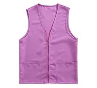 Générique Gilet De Travail Mixte Sans Manches Veste Employé Supermarché Association Équipe Avec Poches Coupe Pratique Pour Activité Accueil Logistique Et Événement S-3XL