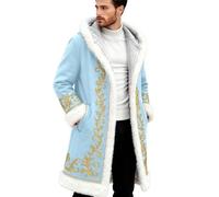 Générique Gilet d'hiver Douillet à imprimé sur Le Devant, sans Fermeture éclair ni Boutons, avec Ourlet Doux pour Un Confort Quotidien (Light Blue, XXXL)