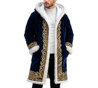 Générique Gilet en Tissu imprimé sain, col châle, Ouvert sur Le Devant, sans Fermeture, Pull léger pour Un Confort Quotidien (Navy, XL)