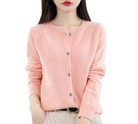 Générique Gilet Femme Chaud Et Doux,Cardigan Femme Chic Et Elegant à Manches Longuesveste en Tricot Col Rond Manteau Ouvert sur Le Devant Couleur Unie Outwear Ample Doux Confortable Pull DéContracté
