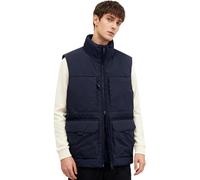 Générique Gilet Homme Hiver Polaire Épaissi, Extérieur Travail Multi-Poches, Veste Sans Manches Chaude Pour Chantier Ou Aventure(Blue, XXL)
