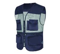 Générique Gilet Homme Sans Costume Blanc Men's Spring Summer Autumn And Winter Work Clothes Vest Work Many Vest Gilet Homme Avec (Navy, XXL)