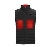 Générique Gilet Homme Sans Manches - Gilet ImperméAble Mode Pour Hommes Down Leisure Heating Three Trois Contro Vest VêTements Et Vestes Pour Hommes