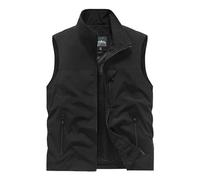 Générique Gilet Multi poches homme décontractée randonnée Gilet d’extérieur respirant léger confort couleur unie classique polyvalent veste sans manche extérieur travail pêche chasse