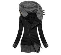 Générique Gilet Polaire Femme Sweatshirt T Shirt Oversize Sweat À Capuche Poncho Chaud Pull Hiver Coupe Vent Rose Homme Ample Leopard Print Hoodie Jogging