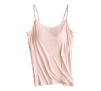 Générique Gilet Sans Manche Femme Debardeur Soutien Gorge Integre Haut Chic Et Elegant Vetement Mode Armatures Tank Top Women Croc Avec De Dos Large Pour Les Cours Yoga Côtelés