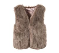 Générique Gilet Sans Manche Femme Gilet Polaire Court Femme Fausse Fourrure Manteau Col Debout Cardigan Hiver Petite Taille Laine Élégant Casual Mode Hiver Outerwear Veste en Laine(#05,M)