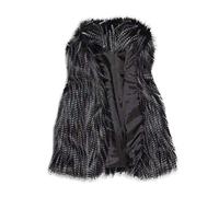 Générique Gilet Sans Manche Femme Gilet Polaire Court Femme Fausse Fourrure Manteau Col Debout Cardigan Hiver Petite Taille Laine Élégant Casual Mode Hiver Outerwear Veste en Laine(#09,S)