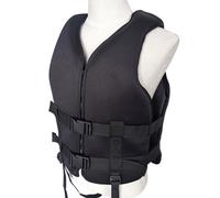 Générique Gilets De Sauvetage pour Adultes, Gilets De Sauvetage Légers pour Enfants, avec Sangles De Sécurité Réglables, Gilets Confortables Femmes Hommes pour Le Kayak, Le Paddle,Noir,S