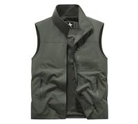 Générique Gilets Hommes Léger Loisirs De Plein air Homme Multi-Poches Gilet Casual de Sport Journaliste Respirant Durable sans Manche Veste pour Camping Pêche Chasse Photographie