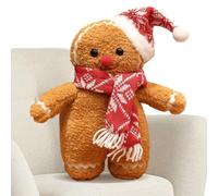 Générique Gingerbread Man Doll - 35cm Soft Plush Christmas Toy & Pillow