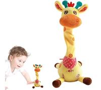 Générique Girafe Musicale Lumineuse, Girafe Parlante, Animal De Danse en Peluche Douce, 15x15x32 Cm, Jouet Interactif Lumineux Et Chantant, Drôle, pour Garçons, Filles