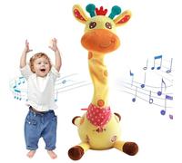 Générique Girafe Peluche bébé Jouets 6 à 12 Mois Chantant 10 chansons pour Enfants Danse Girafe Light Up Jouets répéter ce Que Vous Dites Girafe Cadeaux pour Les Tout-Petits 1-3 Ans