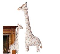 Générique Giraffe Stuffed Animal - Plush Fabric Eco-Friend Stuffed Giraffe | 26.38 * 9.06 * 5.91inches Tight Stitching Girraffe Toys for Room Decoration, Girls, and Boys Gift