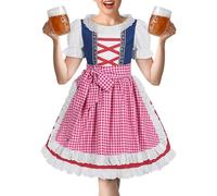 Générique Girls’ Beer Festival Fancy Dress Costume - Traditional German Bavarian Outfit For Kids | Oktoberfest Dirndl Dress For Girls And Friends, Carnival Party Cosplay Outfit