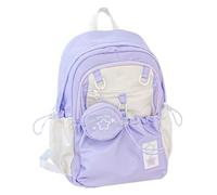 Générique Girls Large Capacity Backpack, MultiPocket Stylish Schoolbag, 16.73×12.59×6.69 inches Heavy Duty Casual Daily Bag for Students, Teens, Youth, Family and Adults, Compact Design
