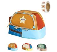 Générique Girls Large Pencil Case Teenage, Big Capacity Pencil Case 3 Compartments, Cute Pencil Cases, Stationery Pouch for Girls (Blue)