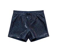 Générique Girls Sequin Shorts for Stage Performance Dance Activewear (Black, 3-4 Years)