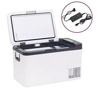 Générique Glacière avec poignée et Adaptateur Noir et Blanc 25 L PP et PE,Maison & Jardin,Arts de la Table & Arts culinaires,Supports pour Aliments & Boissons,Glacières,Multicolore,12.84 KG,3154634