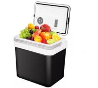 Générique Glacière Électrique Portable 24L 12V 220V Refroidit + Réchauffe Mini Réfrigérateur pour Voiture Camping