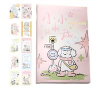 Générique Glänzender Lippenstift | Cartes Postales Illustrées Style Dessin Animé,Lot de 30 Feuilles Fournitures Scolaires Style Enfantin Écriture pour Élèves Adolescents Amis Camarades de Classe
