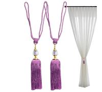Générique Glands de Rideaux, Attaches de Rideaux pour - Dos de Cravate drapé tressés Faits à la Main avec - Gland décoratif de fenêtre, retenues de décoratifs pour d'extérieur
