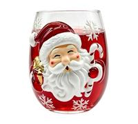 Générique Glass Christmas Coffee Mugs, 3D Patternn Non-Slip Tea Cups