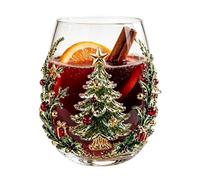 Générique Glass Christmas Coffee Mugs, 3D Patternn Non-Slip Tea Cups