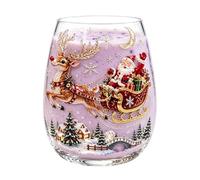 Générique Glass Christmas Coffee Mugs, 3D Patternn Non-Slip Tea Cups