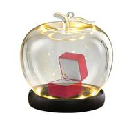 Générique Glass Dome Display - Fruit Shape Showcase, Preserved Flower Cover for Collectors, Jewelry Stand with Glowing Effect, Home Decor, Figurine Case for Office and Shop