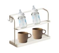 Générique Glass Drying Rack - Carbon Steel, Double Layer Cup Holder