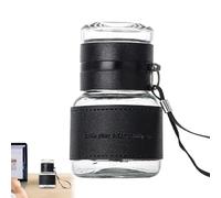Générique Glass Tea Infuser Bottle - 320ml Travel Tea & Water Separator | Loose Leaf Coffee Brewer With Portable Design | Easy-Clean Transparent Infuser | 13.3x8cm
