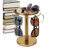 Générique Glasses Holder, Eye Glass Display Stand, Rotating Glasses Holder, Jewelry Storage Organizer, Detachable Tray, for Watches, Bracelets, Rings, Home Decoration, Space Saving Design