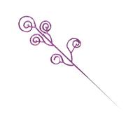 Générique Glitter Christmas Berry Stems Artificial Christmas Curly Candy Picks Ornaments Decorative Glitter Sticks Branches for Xmas Tree Wreath Crafts Vase Filler Home Mpc Studio (Purple, One Size)