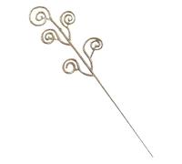 Générique Glitter Christmas Berry Stems Artificial Christmas Curly Candy Picks Ornaments Decorative Glitter Sticks Branches for Xmas Tree Wreath Crafts Vase Filler Home Mpc Studio (Khaki, One Size)