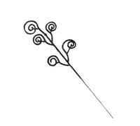 Générique Glitter Christmas Berry Stems Artificial Christmas Curly Candy Picks Ornaments Decorative Glitter Sticks Branches for Xmas Tree Wreath Crafts Vase Filler Home Mpc Studio (Black, One Size)