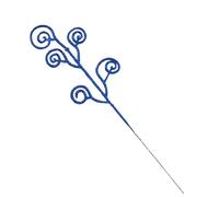 Générique Glitter Christmas Berry Stems Artificial Christmas Curly Candy Picks Ornaments Decorative Glitter Sticks Branches for Xmas Tree Wreath Crafts Vase Filler Home Mpc Studio (Blue, One Size)